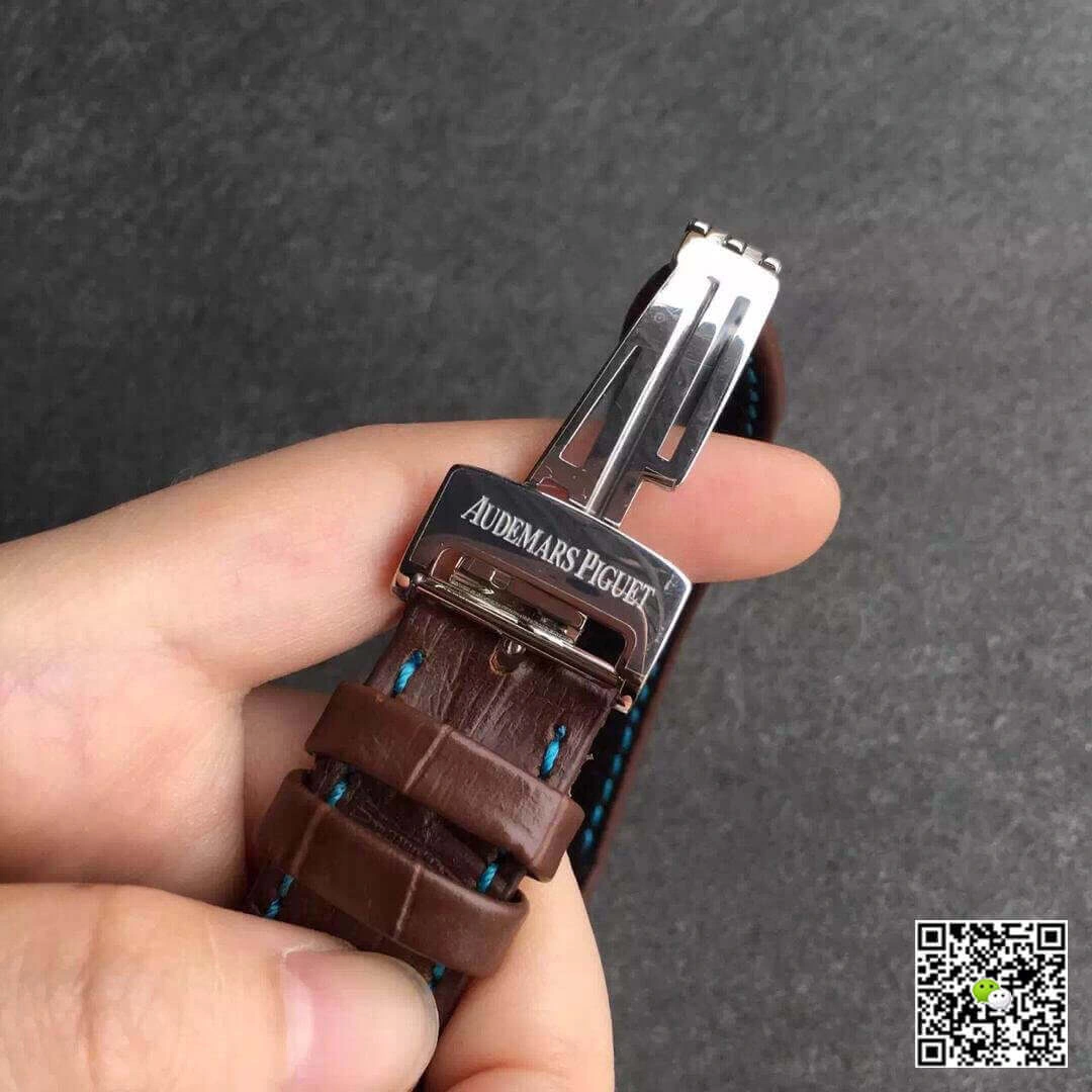 Audemars Piguet Royal Oak Offshore 26187ST.OO.D801CR.01 JF Factory 1:1 Best Edition Replica Watch Brown Leather Strap